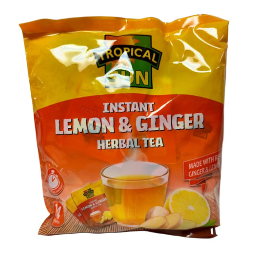 Tropical Sun Instant Lemon & Ginger Herbal Tea - Refreshing and Revitalizing 🍋